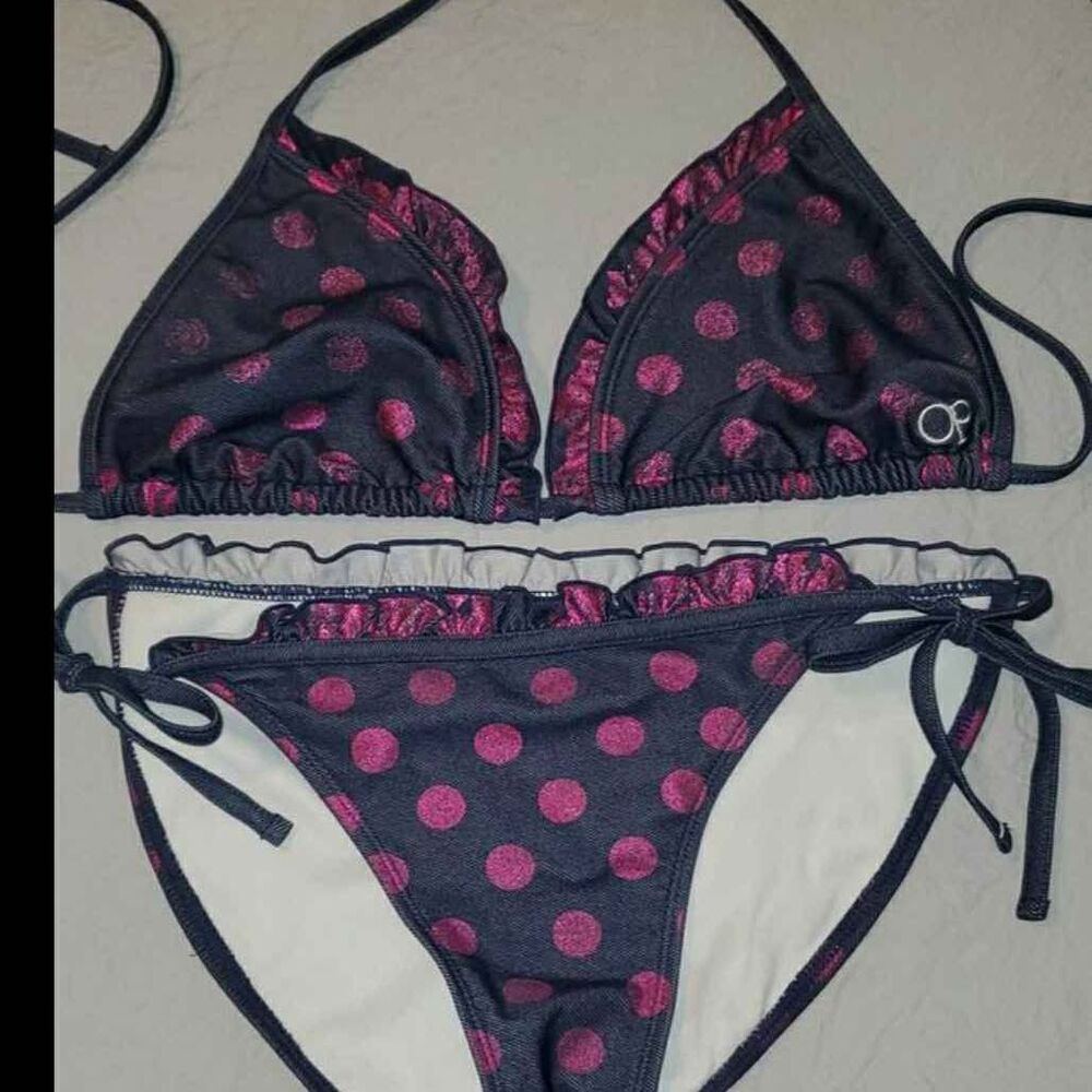 Women's Poka Dot Bathing Suit - Medium